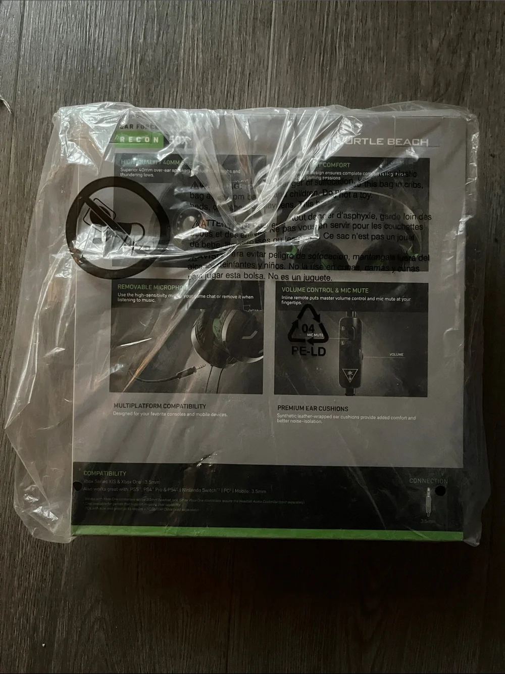 Turtle Beach Recon 50X Wired Gaming Headset - Black & Green